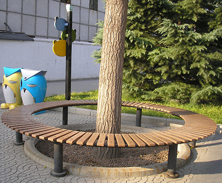 北京樹池圍椅設計